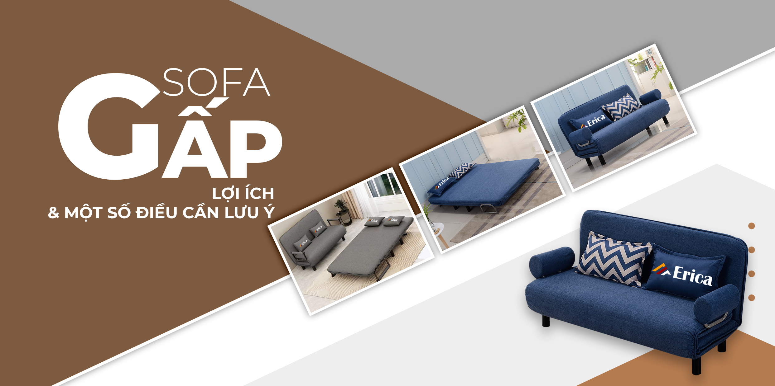 LỢI ÍCH &amp; MỘT SỐ ĐIỀU CẦN LƯU Ý KHI NGỦ TRÊN SOFA GẤP