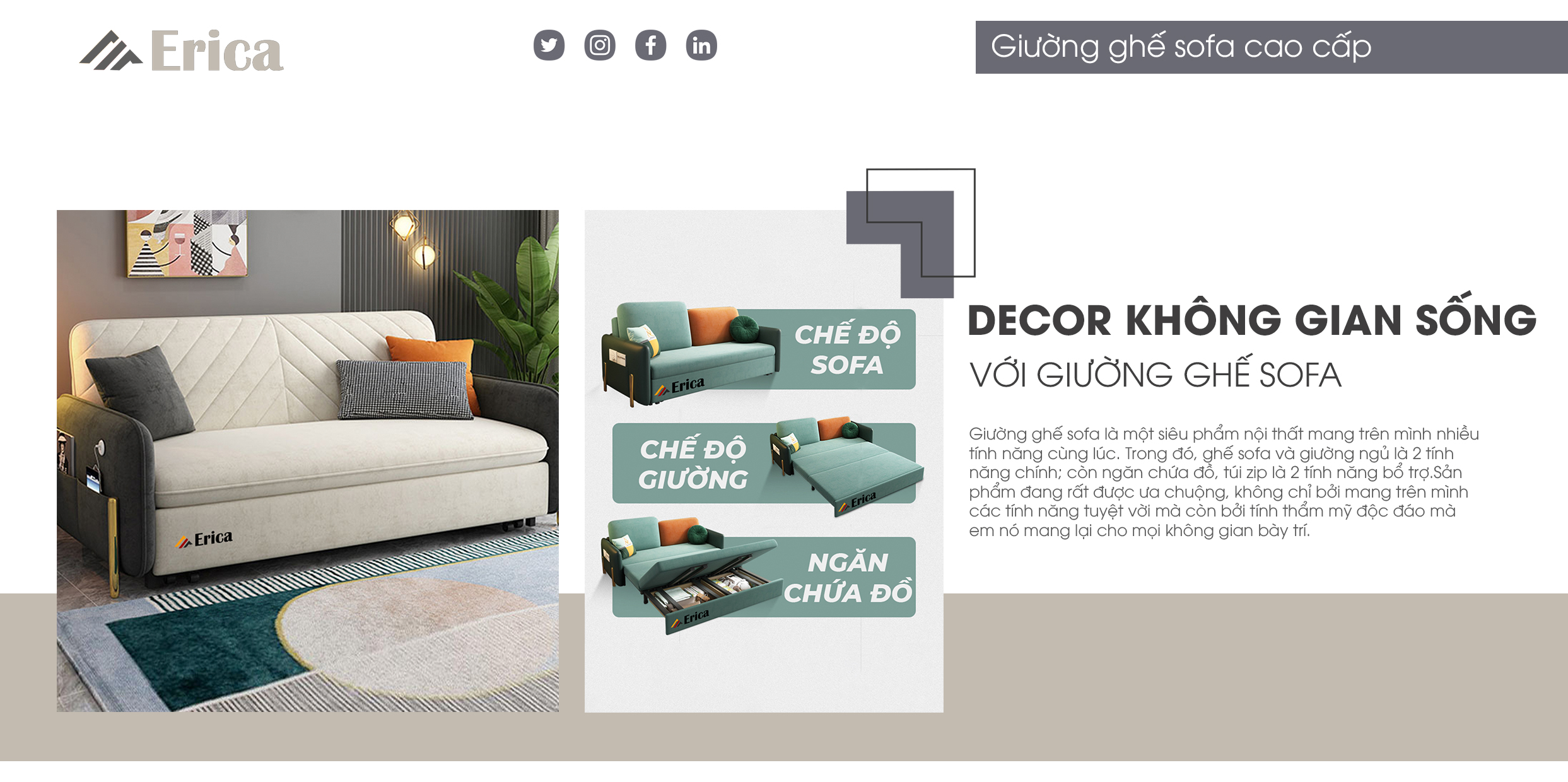 DÉCOR KHÔNG GIAN SỐNG VỚI GIƯỜNG GHẾ SOFA NHƯ THẾ NÀO CHO TỐT?