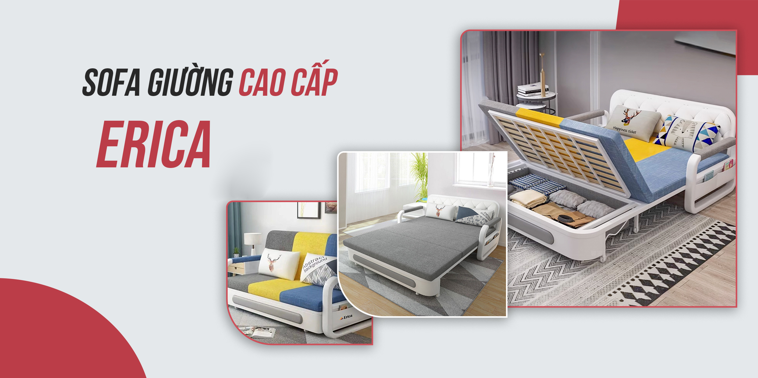 GHẾ SOFA THÔNG MINH CAO CẤP | 5 MẪU CÓ NGOẠI HÌNH NA NÁ NHAU HIỆN ĐƯỢC BÀY BÁN TẠI NHÀ ERICA